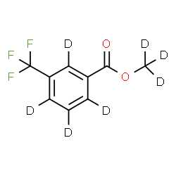 ChemSpider 2D Image | (~2~H_3_)Methyl 3-(trifluoromethyl)(~2~H_4_)benzoate | C9D7F3O2
