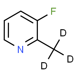 ChemSpider 2D Image | 3-Fluoro-2-(~2~H_3_)methylpyridine | C6H3D3FN