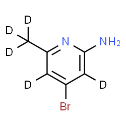 ChemSpider 2D Image | 4-Bromo-6-(~2~H_3_)methyl-2-(~2~H_2_)pyridinamine | C6H2D5BrN2