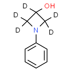 ChemSpider 2D Image | 1-Phenyl-3-(~2~H_5_)azetidinol | C9H6D5NO