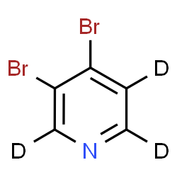 ChemSpider 2D Image | 3,4-Dibromo(~2~H_3_)pyridine | C5D3Br2N