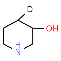ChemSpider 2D Image | 3-(4-~2~H_1_)Piperidinol | C5H10DNO