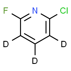 ChemSpider 2D Image | 2-Chloro-6-fluoro(~2~H_3_)pyridine | C5D3ClFN