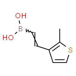 ChemSpider 2D Image | [(E)-2-(2-Methyl-3-thienyl)vinyl]boronic acid | C7H9BO2S