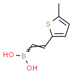 ChemSpider 2D Image | [(E)-2-(5-Methyl-2-thienyl)vinyl]boronic acid | C7H9BO2S