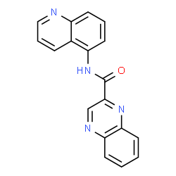ChemSpider 2D Image | N-(5-Quinolinyl)-2-quinoxalinecarboxamide | C18H12N4O