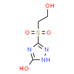 ChemSpider 2D Image | 3-[(2-Hydroxyethyl)sulfonyl]-1H-1,2,4-triazol-5-ol | C4H7N3O4S