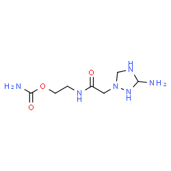 ChemSpider 2D Image | 2-{[(3-Amino-1,2,4-triazolidin-1-yl)acetyl]amino}ethyl carbamate | C7H16N6O3