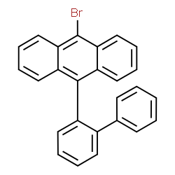 ChemSpider 2D Image | 9-(2-Biphenylyl)-10-bromoanthracene | C26H17Br