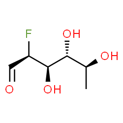 ChemSpider 2D Image | 2-deoxy-2-fluoro L-Fucose | C6H11FO4