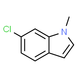 ChemSpider 2D Image | 6-Chloro-1-methyl-1H-indole | C9H8ClN