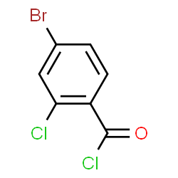 ChemSpider 2D Image | 4-Bromo-2-chlorobenzoyl chloride | C7H3BrCl2O