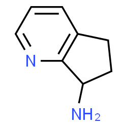 ChemSpider 2D Image | 5H,6H,7H-CYCLOPENTA[B]PYRIDIN-7-AMINE | C8H10N2