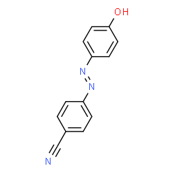 ChemSpider 2D Image | 4-((4-hydroxyphenyl)diazenyl)benzonitrile | C13H9N3O