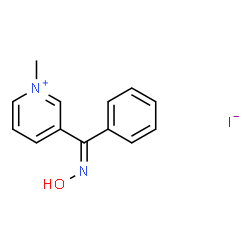 ChemSpider 2D Image | 3-[(Z)-(Hydroxyimino)(phenyl)methyl]-1-methylpyridinium iodide | C13H13IN2O