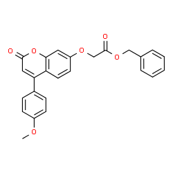 ChemSpider 2D Image | Benzyl {[4-(4-methoxyphenyl)-2-oxo-2H-chromen-7-yl]oxy}acetate | C25H20O6