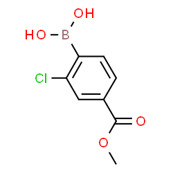 ChemSpider 2D Image | methyl 4-borono-3-chlorobenzoate | C8H8BClO4