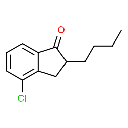 ChemSpider 2D Image | 2-Butyl-4-chloro-1-indanone | C13H15ClO
