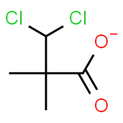 ChemSpider 2D Image | 3,3-Dichloro-2,2-dimethylpropanoate | C5H7Cl2O2