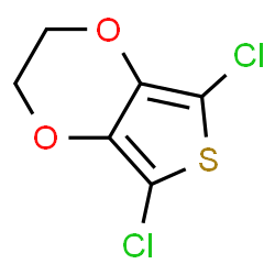 ChemSpider 2D Image | 5,7-Dichloro-2,3-dihydrothieno[3,4-b][1,4]dioxine | C6H4Cl2O2S