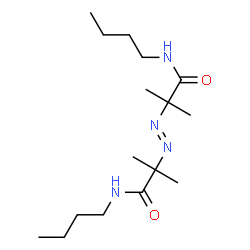 ChemSpider 2D Image | 2,2'-[(E)-1,2-Diazenediyl]bis(N-butyl-2-methylpropanamide) | C16H32N4O2