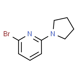 ChemSpider 2D Image | 2-bromo-6-pyrrolidin-1-ylpyridine | C9H11BrN2