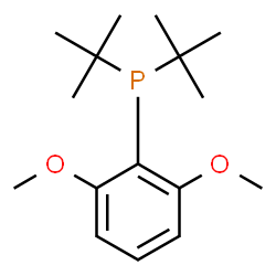 ChemSpider 2D Image | (2,6-Dimethoxyphenyl)[bis(2-methyl-2-propanyl)]phosphine | C16H27O2P