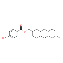 ChemSpider 2D Image | 2-Hexyldecyl 4-hydroxybenzoate | C23H38O3