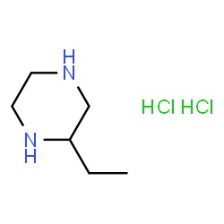 ChemSpider 2D Image | 2-Ethylpiperazine dihydrochloride | C6H16Cl2N2
