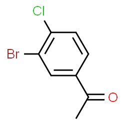 ChemSpider 2D Image | 1-(3-Bromo-4-chlorophenyl)ethanone | C8H6BrClO