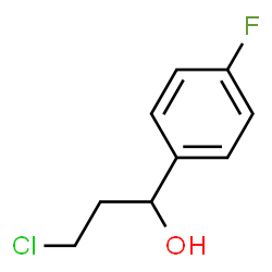 ChemSpider 2D Image | 3-Chloro-1-(4-fluorophenyl)-1-propanol | C9H10ClFO