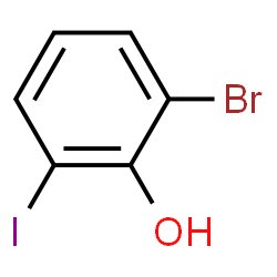 ChemSpider 2D Image | 2-Bromo-6-iodophenol | C6H4BrIO