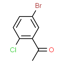ChemSpider 2D Image | 1-(5-Bromo-2-chlorophenyl)ethanone | C8H6BrClO