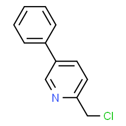 ChemSpider 2D Image | 2-(Chloromethyl)-5-phenylpyridine | C12H10ClN