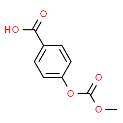 ChemSpider 2D Image | 4-[(Methoxycarbonyl)oxy]benzoic acid | C9H8O5