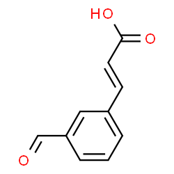 ChemSpider 2D Image | (2E)-3-(3-Formylphenyl)acrylic acid | C10H8O3
