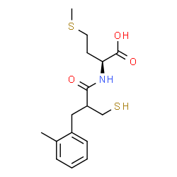 ChemSpider 2D Image | N-[2-(2-Methylbenzyl)-3-sulfanylpropanoyl]-L-methionine | C16H23NO3S2