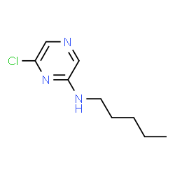 ChemSpider 2D Image | 2-Chloro-6-pentylaminopyrazine | C9H14ClN3