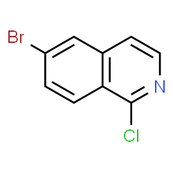 ChemSpider 2D Image | 6-Bromo-1-chloroisoquinoline | C9H5BrClN