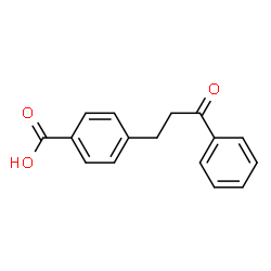 ChemSpider 2D Image | 4-(3-Oxo-3-phenylpropyl)benzoic acid | C16H14O3