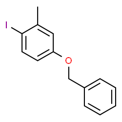ChemSpider 2D Image | 4-(Benzyloxy)-1-iodo-2-methylbenzene | C14H13IO