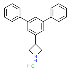 ChemSpider 2D Image | 3-(1,1':3',1''-Terphenyl-5'-yl)azetidine hydrochloride (1:1) | C21H20ClN