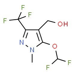 ChemSpider 2D Image | [5-(Difluoromethoxy)-1-methyl-3-(trifluoromethyl)-1H-pyrazol-4-yl]methanol | C7H7F5N2O2