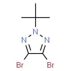 ChemSpider 2D Image | 4,5-Dibromo-2-(2-methyl-2-propanyl)-2H-1,2,3-triazole | C6H9Br2N3
