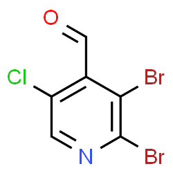 ChemSpider 2D Image | 2,3-Dibromo-5-chloroisonicotinaldehyde | C6H2Br2ClNO