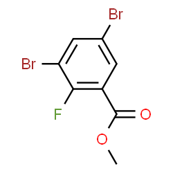 ChemSpider 2D Image | Methyl 3,5-dibromo-2-fluorobenzoate | C8H5Br2FO2