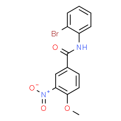 ChemSpider 2D Image | N-(2-Bromophenyl)-4-methoxy-3-nitrobenzamide | C14H11BrN2O4
