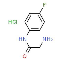 ChemSpider 2D Image | 2-Amino-N-(4-fluorophenyl)acetamide hydrochloride | C8H10ClFN2O
