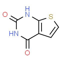 ChemSpider 2D Image | thieno[2,3-d]pyrimidine-2,4-diol | C6H4N2O2S