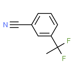 ChemSpider 2D Image | 3-(1,1-Difluoroethyl)benzonitrile | C9H7F2N
